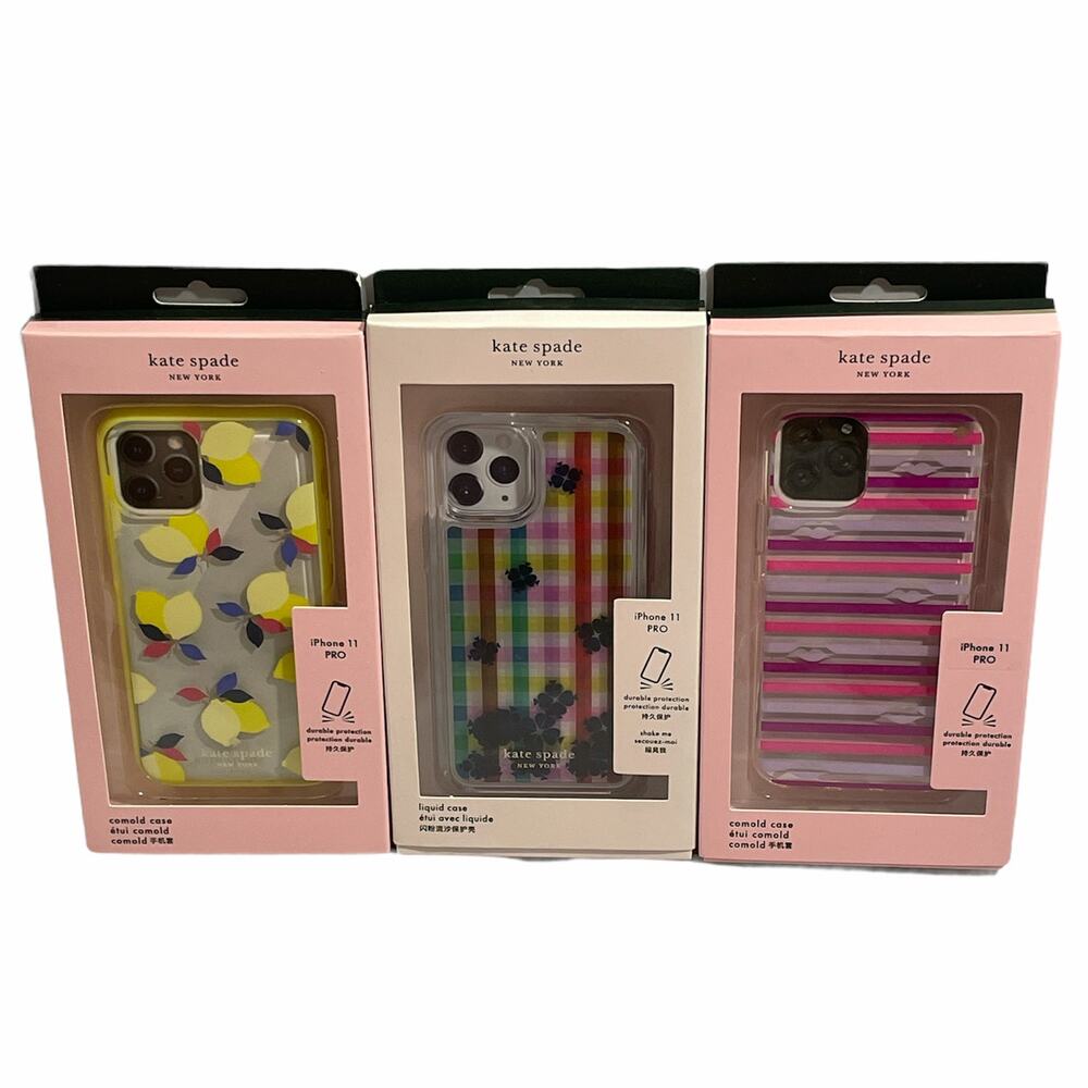 kate spade iPhone 11 Pro Case Trio - Yellow, Pink, Multicolor